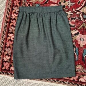 Ungaro Paris Grey Knit Pencil Skirt